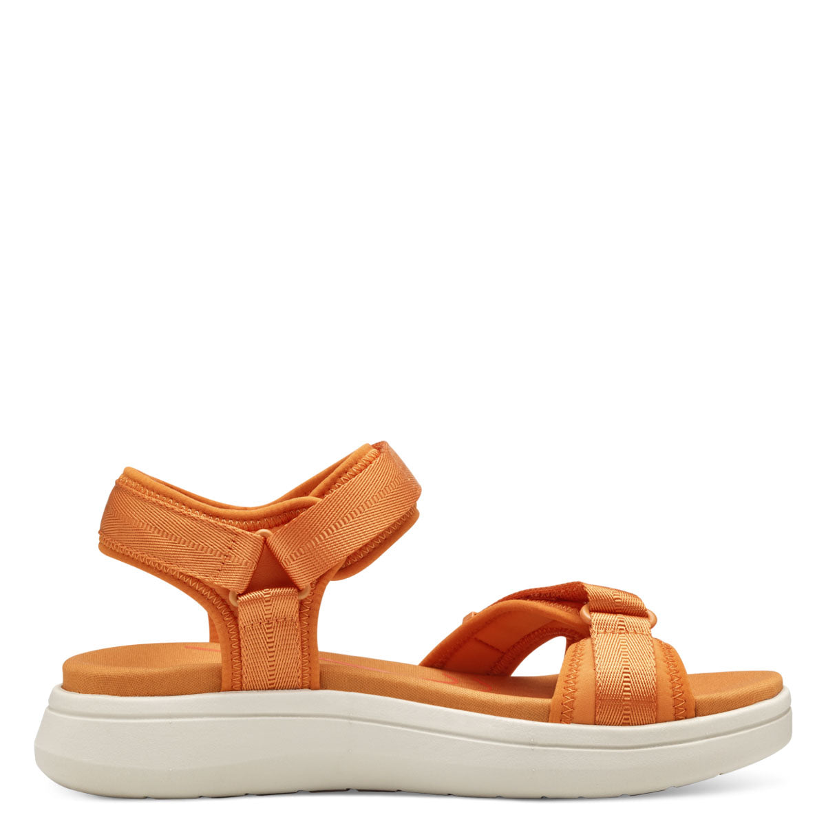 Tamaris Orange Wedge Sandal with Adjustable Straps