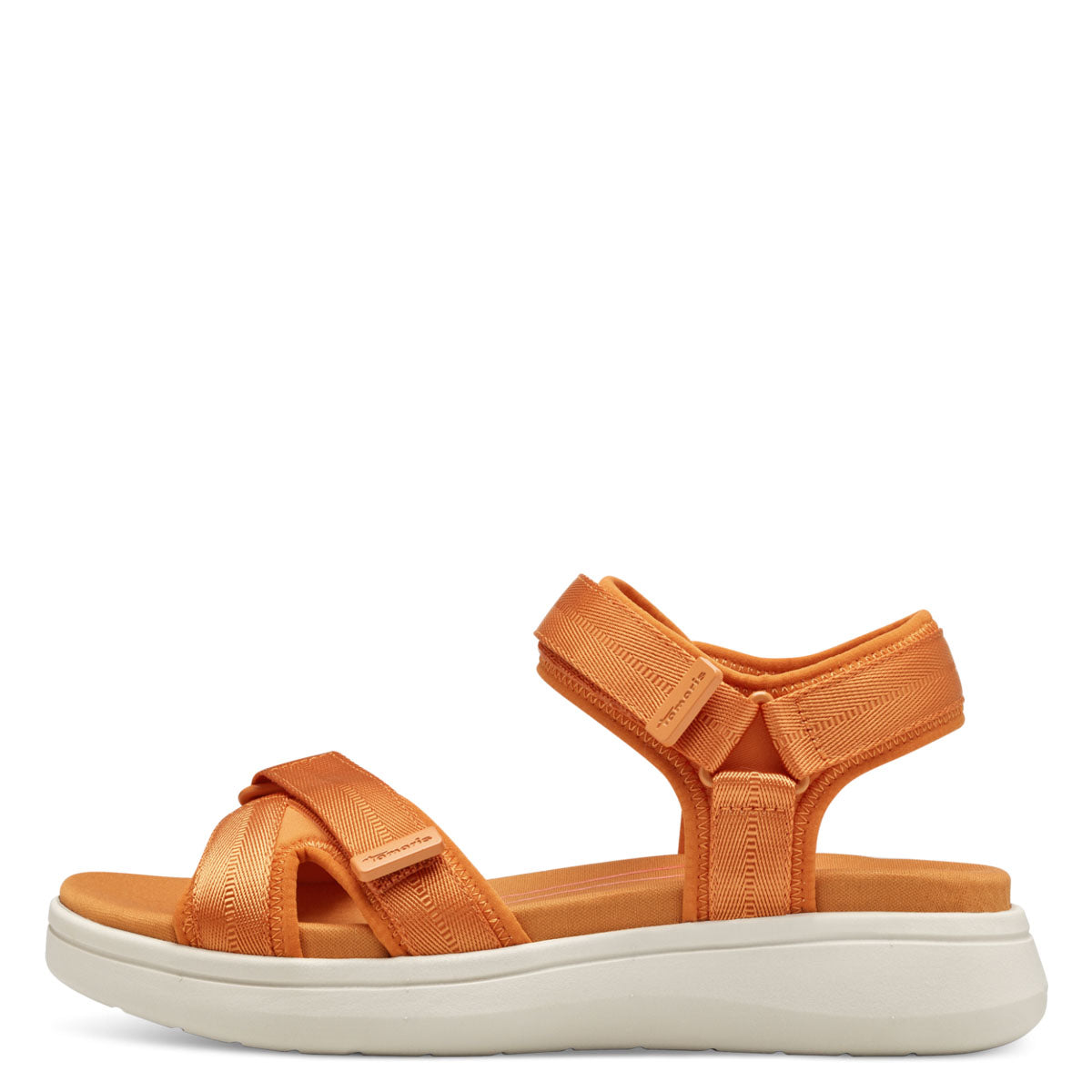 Tamaris Orange Wedge Sandal with Adjustable Straps