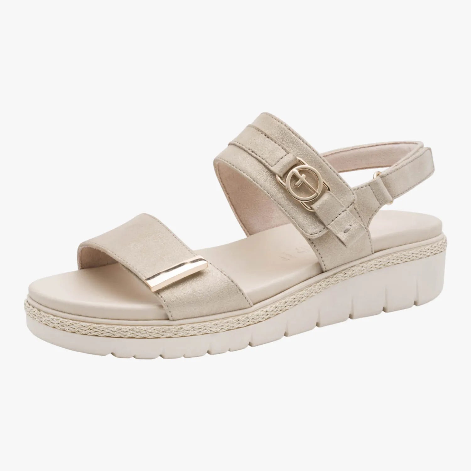 Tamaris Champagne Comfort-Lining Sandal