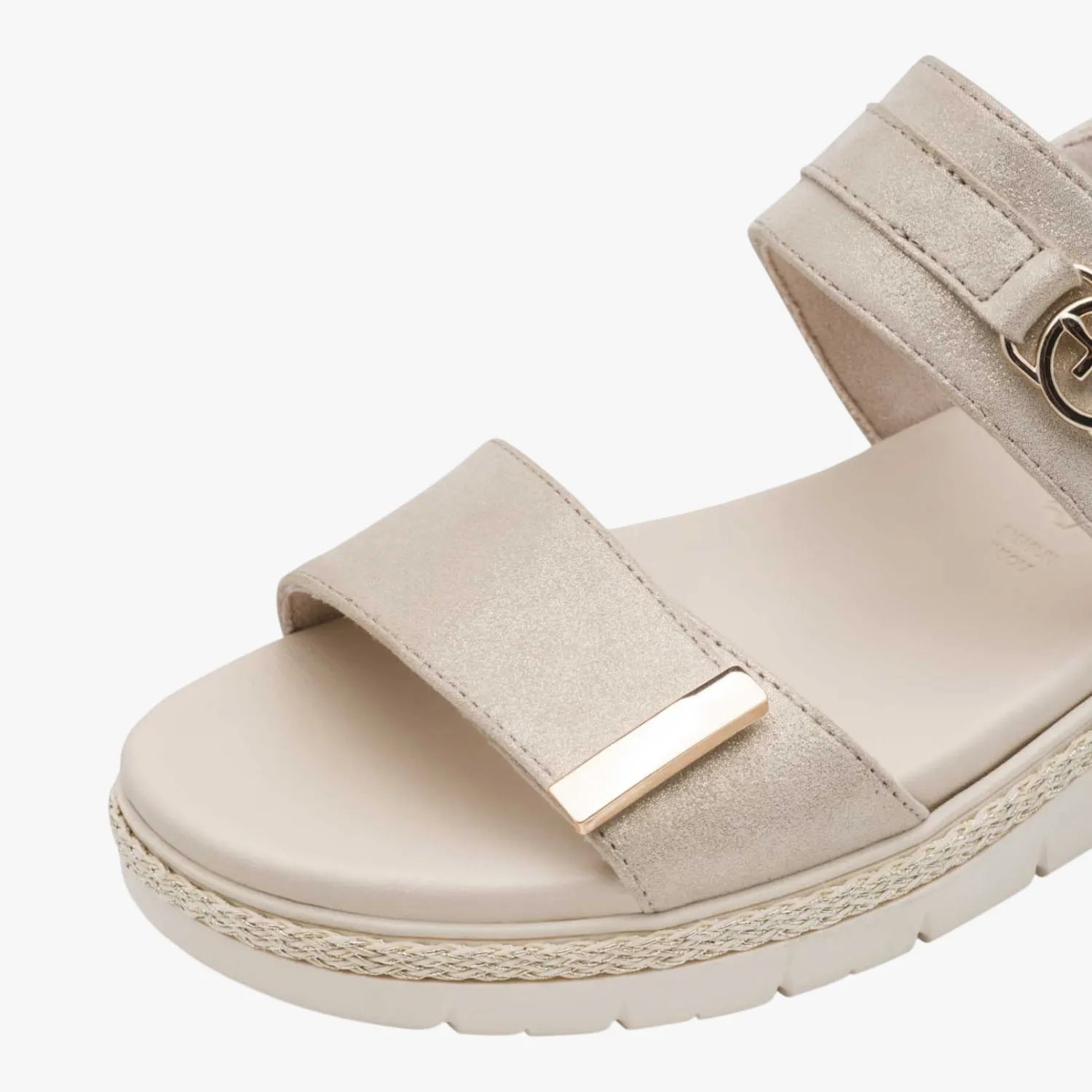 Tamaris Champagne Comfort-Lining Sandal