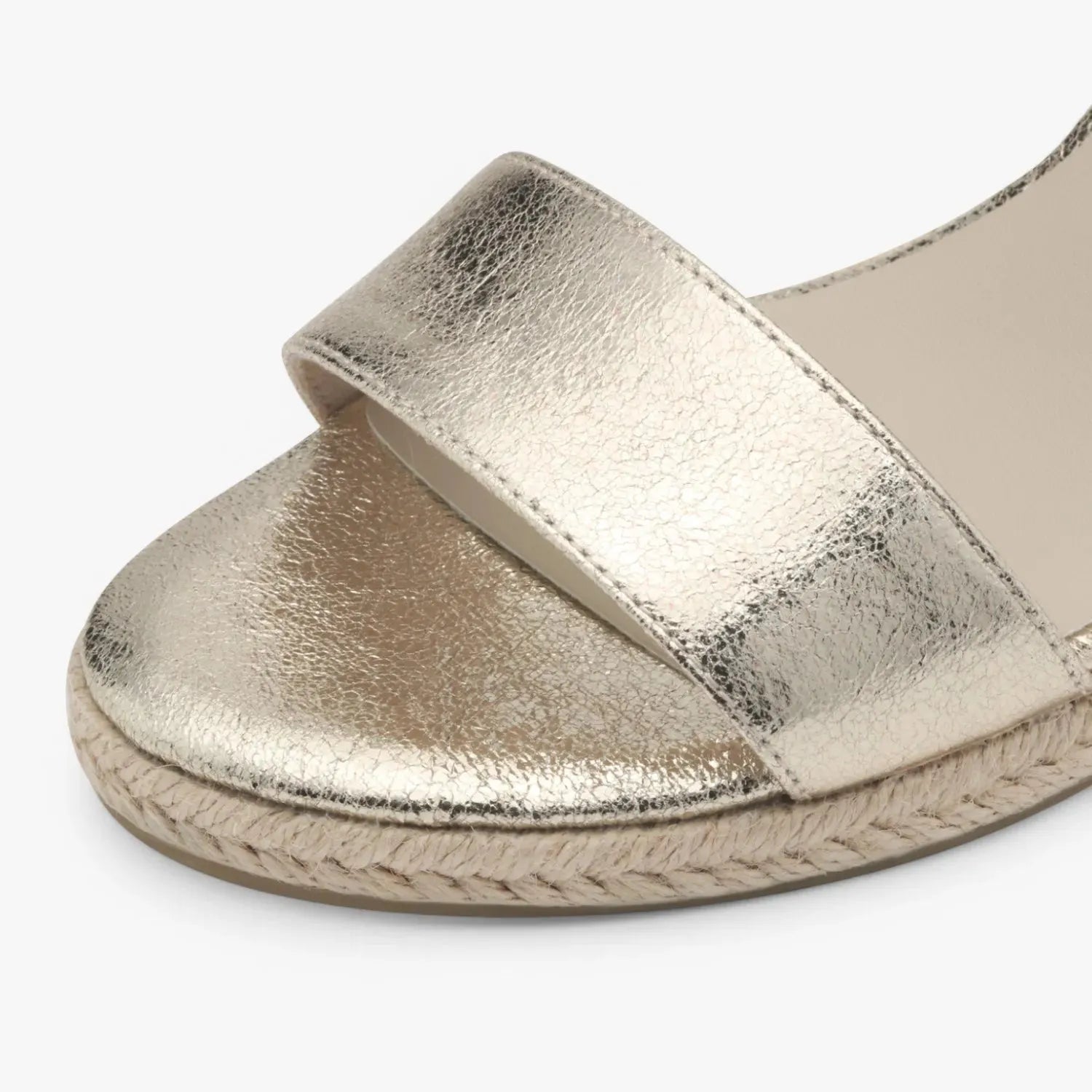 Tamaris Gold Espadrille Wedge – Subtle Sparkle, All-Day Comfort