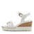Tamaris White Wedge Sandals with Gold Chain Detail