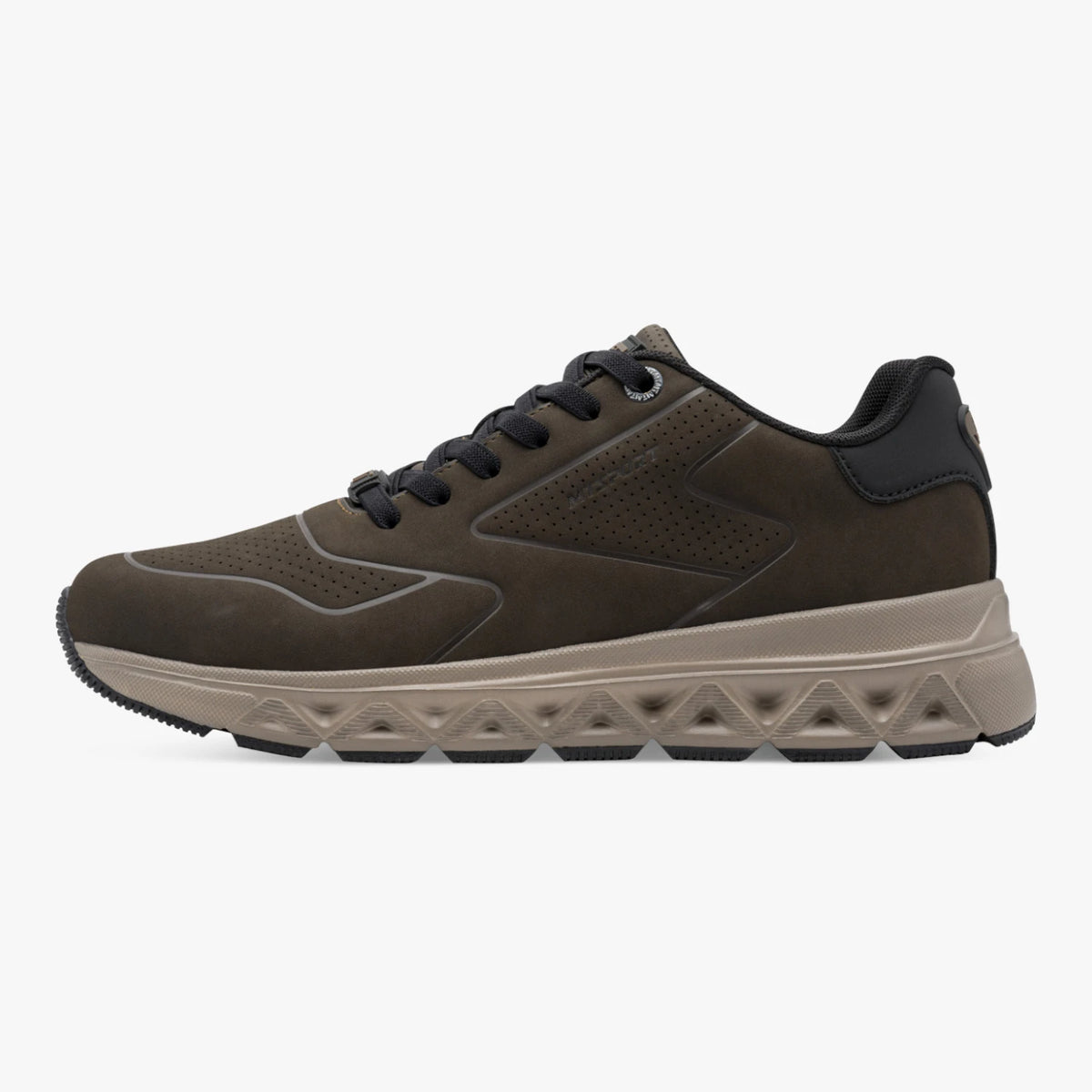 Marco Tozzi Men’s Green Elastic Lace Trainers