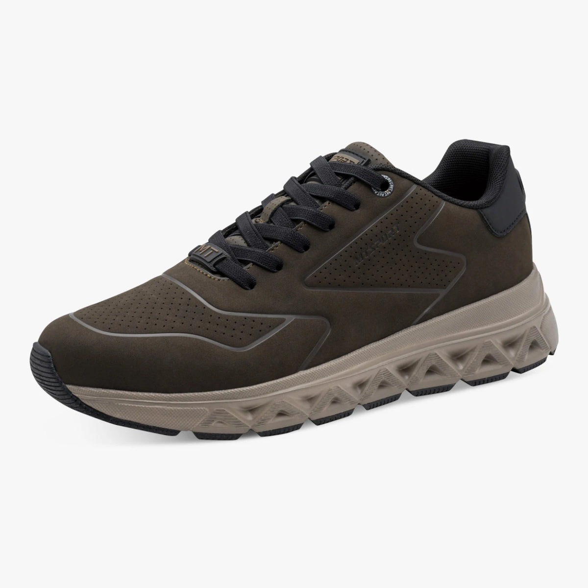Marco Tozzi Men’s Green Elastic Lace Trainers