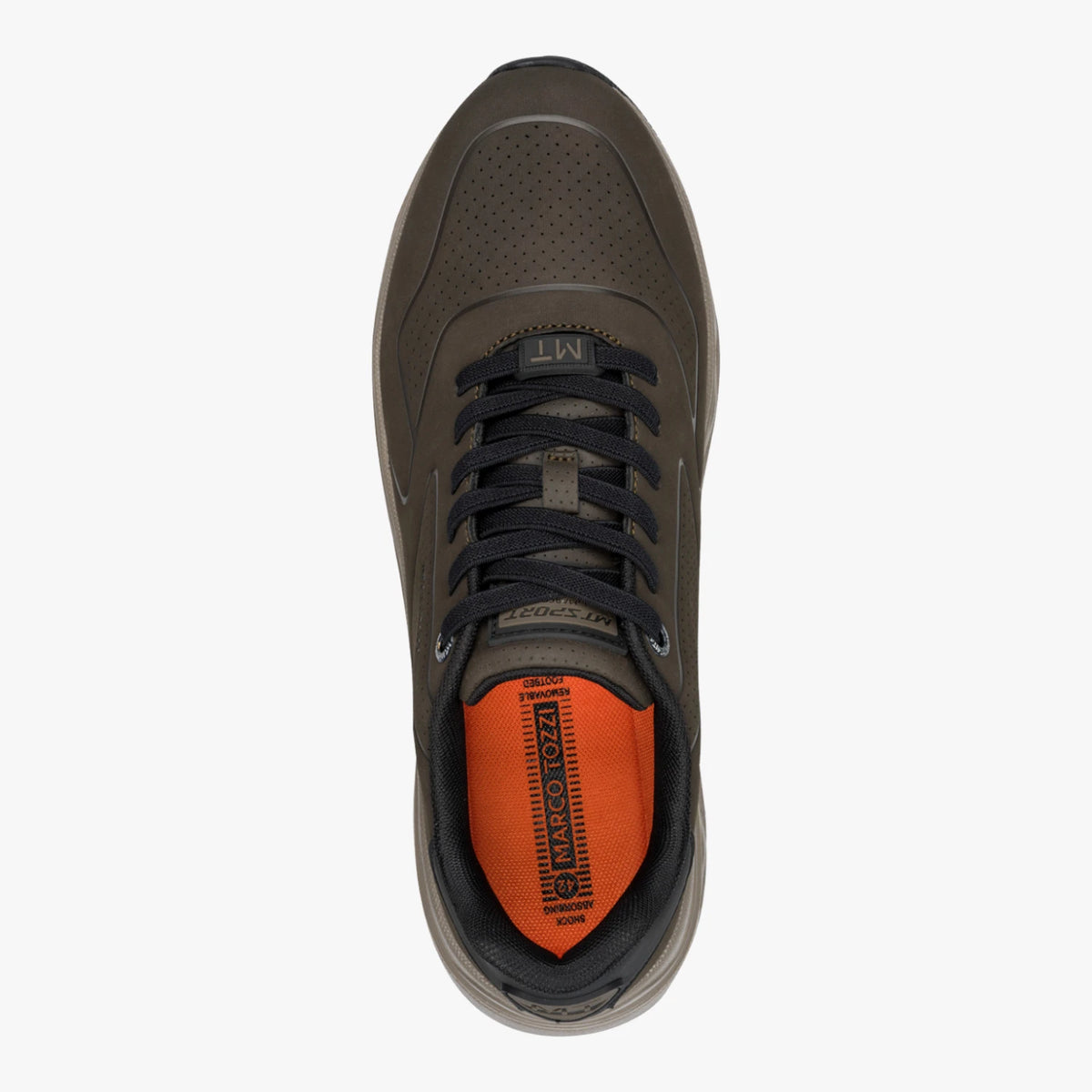 Marco Tozzi Men’s Green Elastic Lace Trainers
