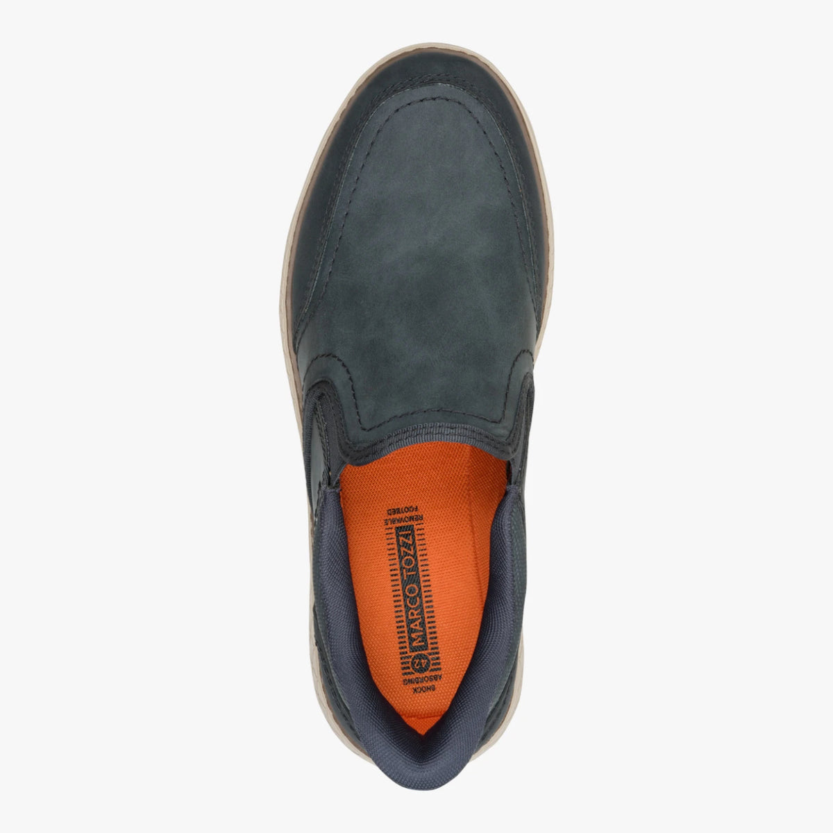 Marco Tozzi Men’s Navy Wide Fit Slip-On Shoes