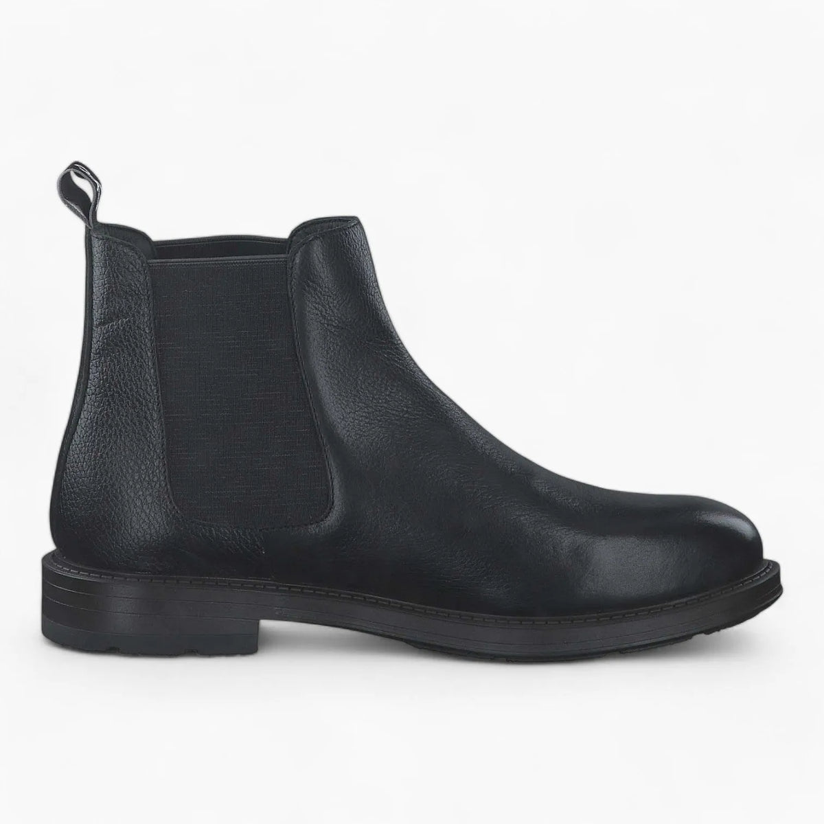 Marco Tozzi by Guido Maria Kretschmer Men's Leather Chelsea Boots – Black, Comfort Fit - Leavys Shoes