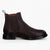 Marco Tozzi by Guido Maria Kretschmer Men's Cognac Chelsea Boots – Brown Leather with Orange Accents - Leavys Shoes