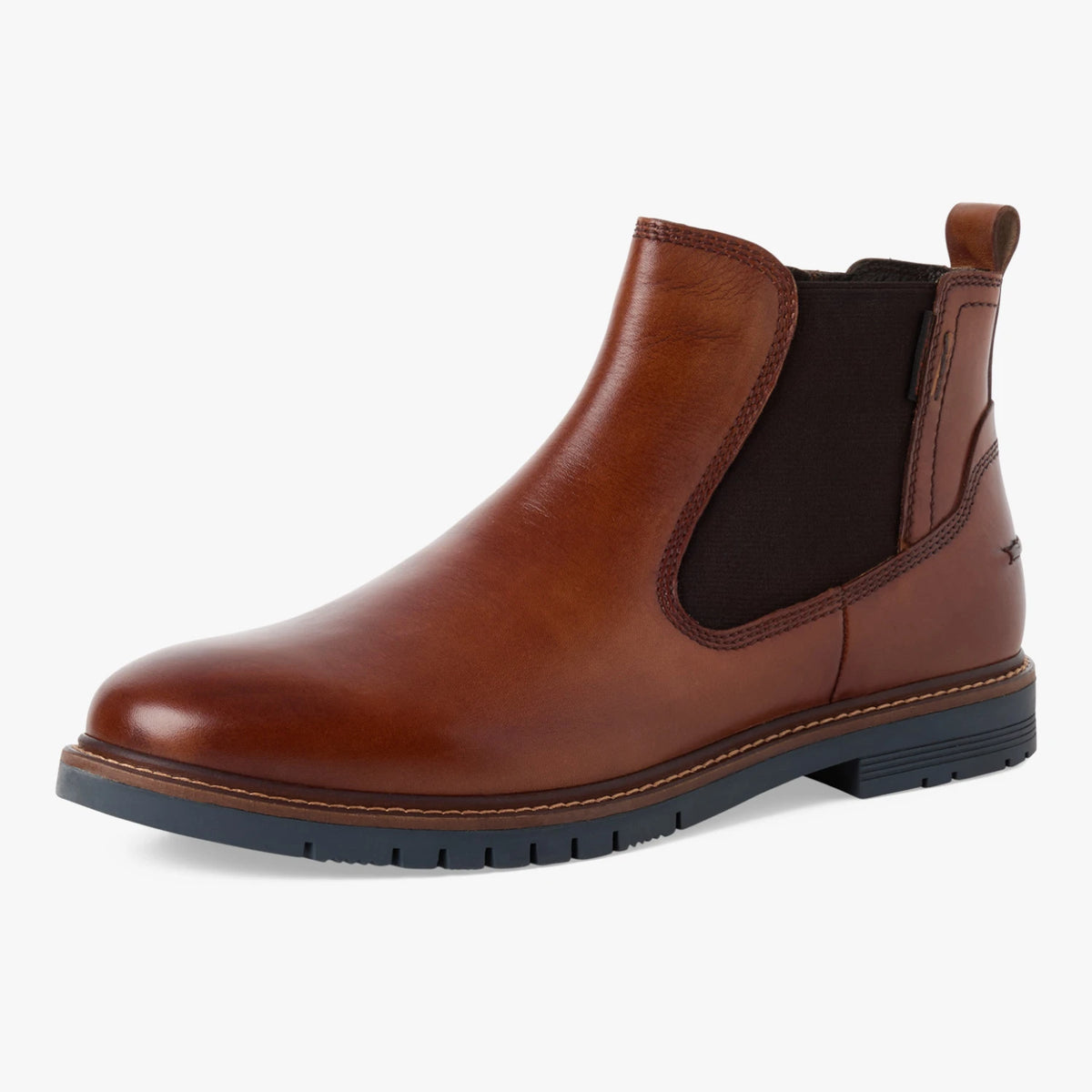 Marco Tozzi Men’s Cognac Leather Chelsea Boots – 2-15305-47