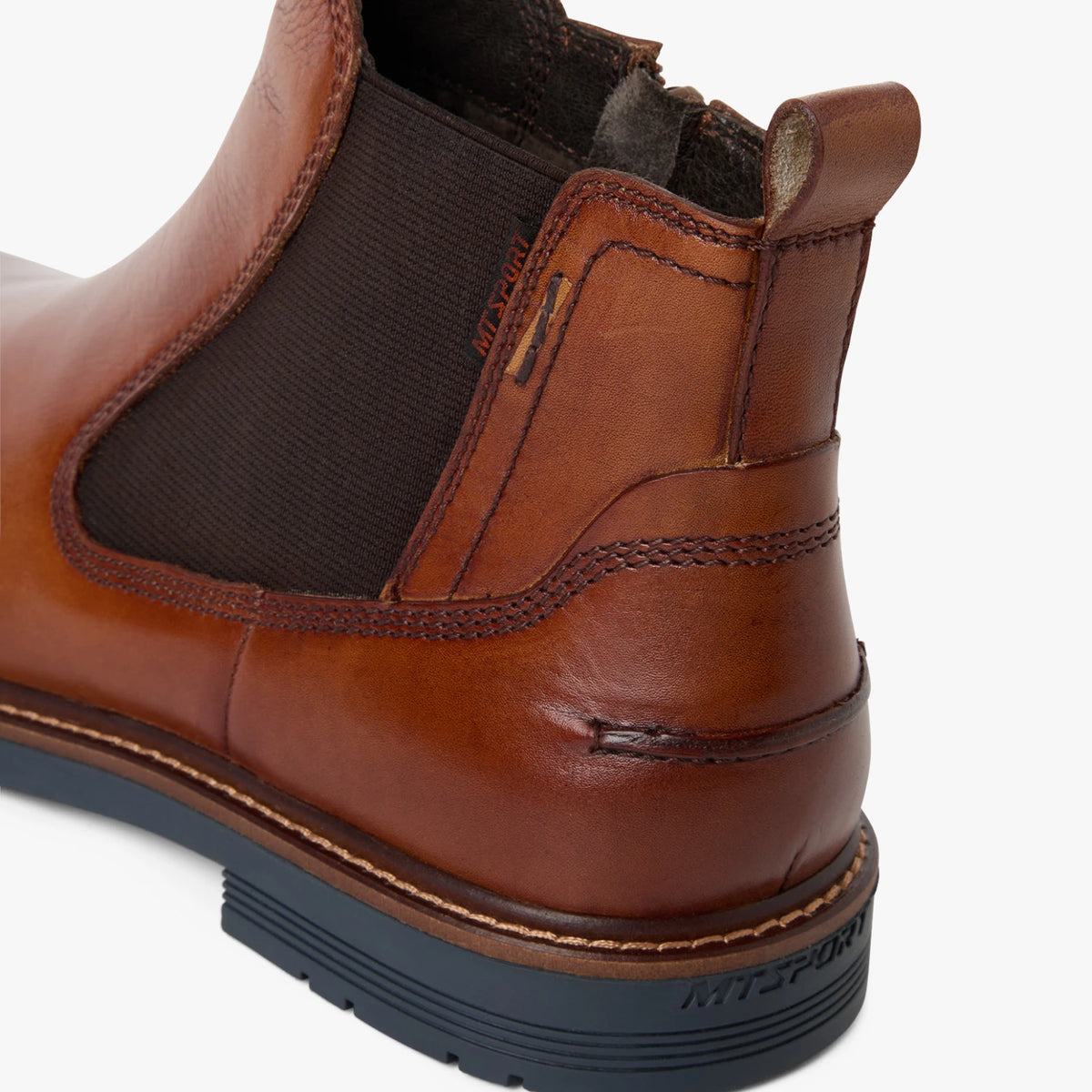 Marco Tozzi Men’s Cognac Leather Chelsea Boots – 2-15305-47