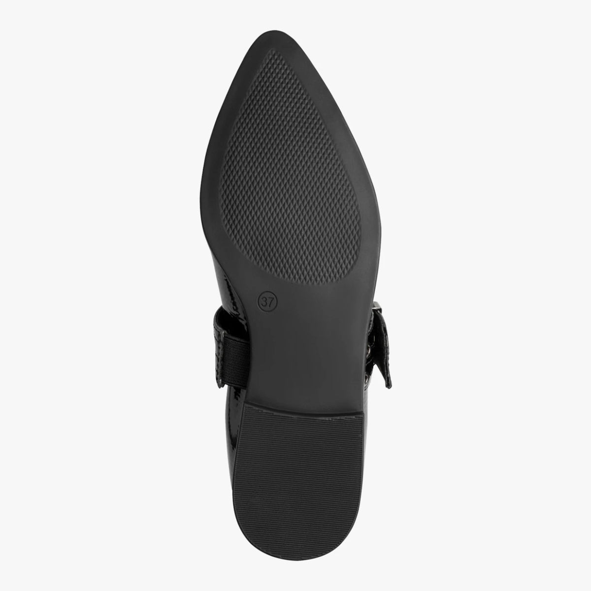 Marco Tozzi Black Patent Eyelet Mary Jane Shoes