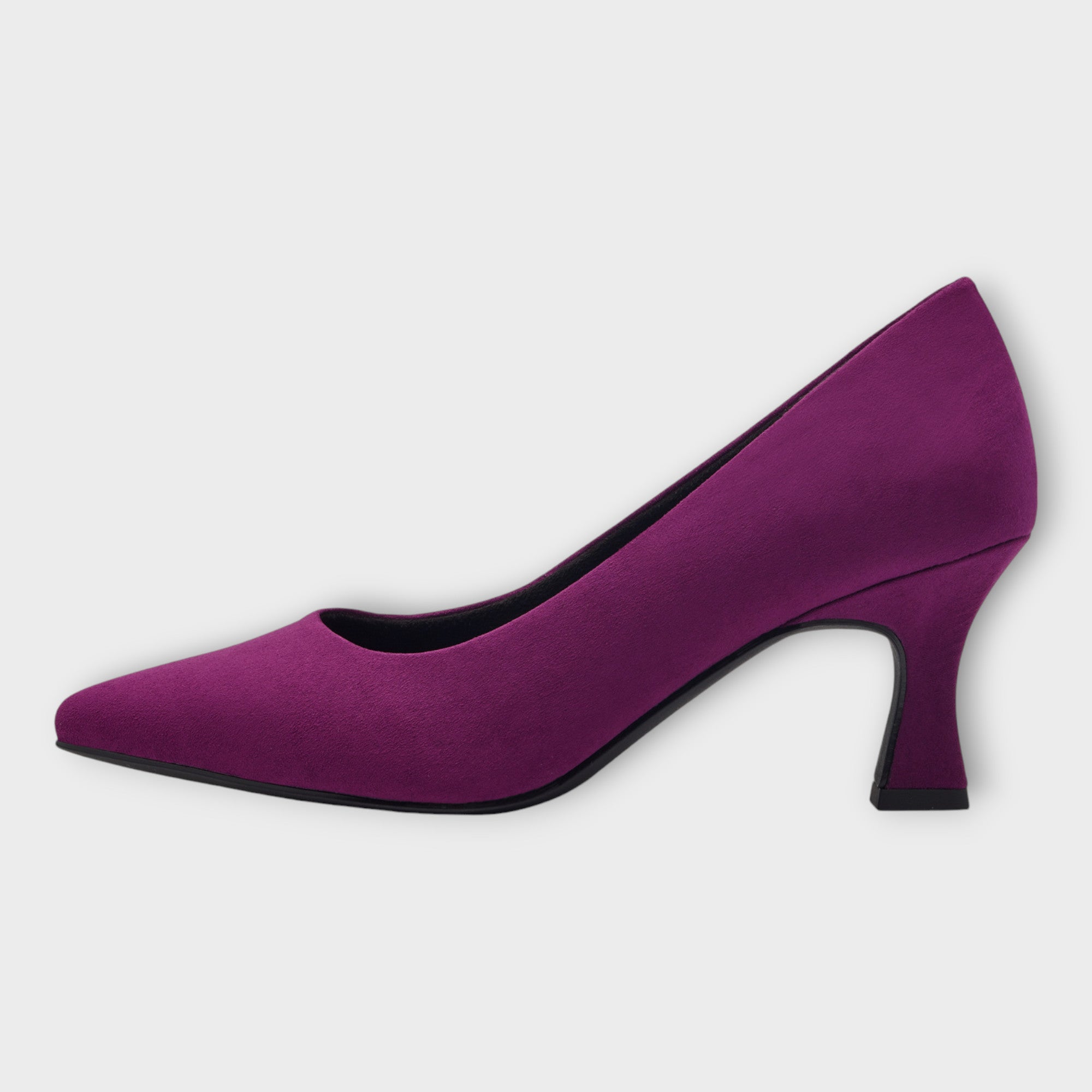 Purple shops suede heels