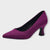 Marco Tozzi Purple Faux Suede Heels with Pointed Toe - Leavys Shoes