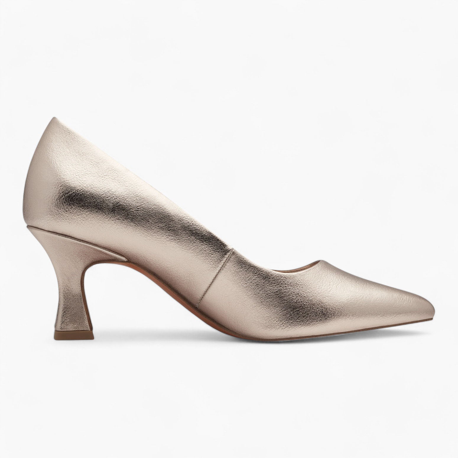 Marco Tozzi Gold Pointed Toe Heel – Stylish & Vegan - Leavys Shoes