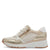 Marco Tozzi Beige Runner with Gold Detail and Wedge Sole