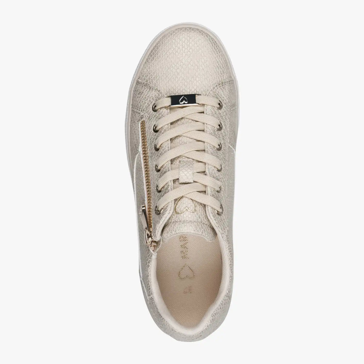 Marco Tozzi Champagne Trainer (Lace Up and Zip) - 2-23757-46-961