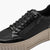 Marco Tozzi Black Platform Trainer with Contrast Sole - Leavys Shoes