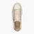 Marco Tozzi Cream Lace-Up Platform Trainer with Gold Zip - Leavys Shoes