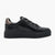 Marco Tozzi Black Platform Lace-Up with Bronze Detail - Leavys Shoes