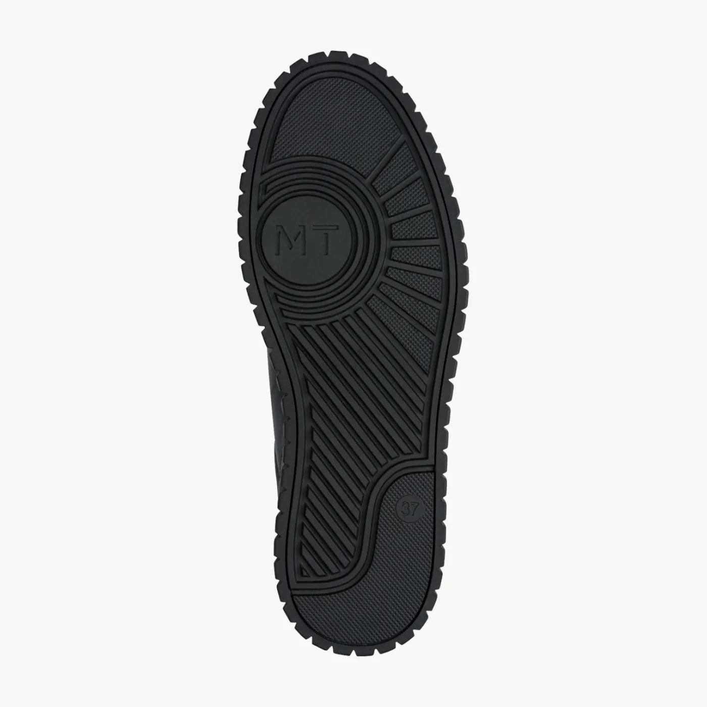 Marco Tozzi Black Platform Lace-Up with Bronze Detail - Leavys Shoes