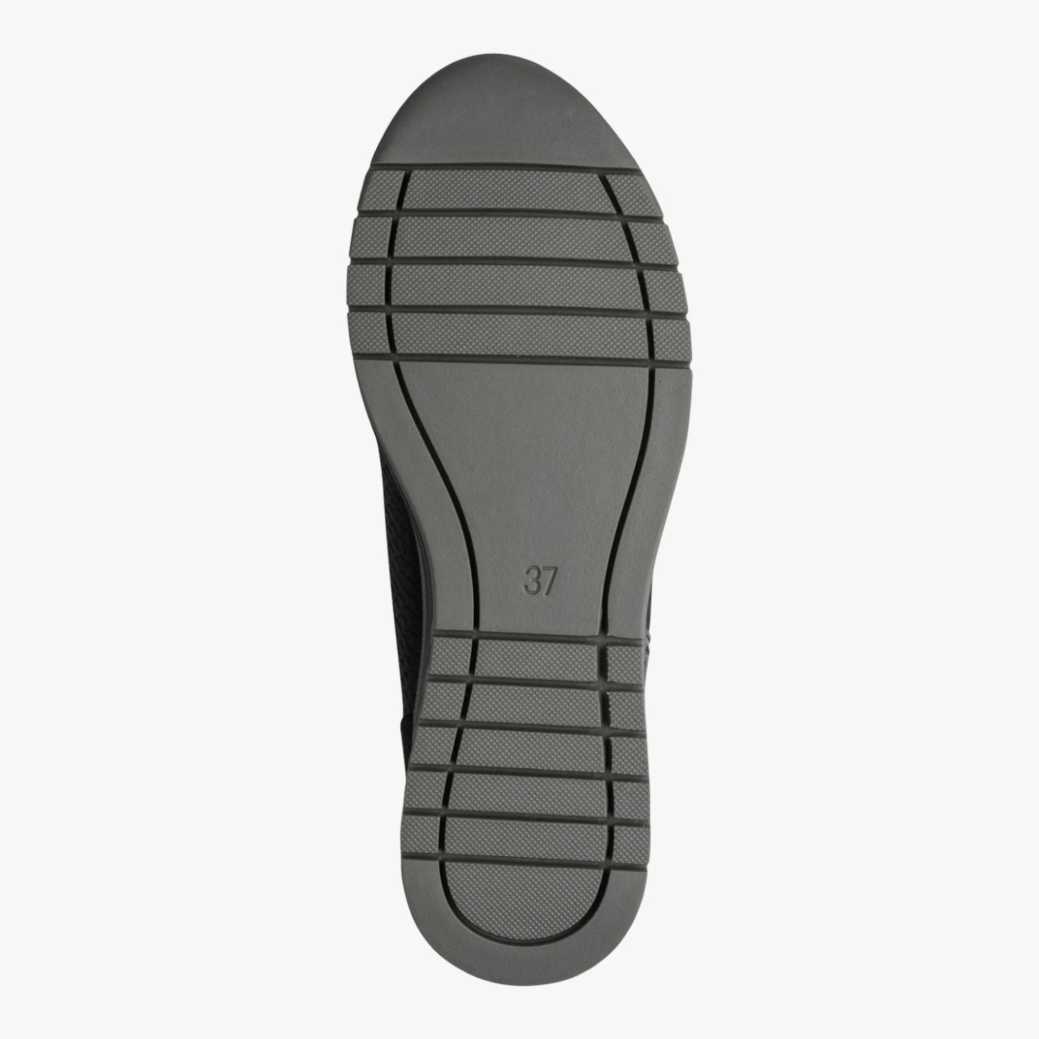 Marco Tozzi Black Zip Wedge Trainers