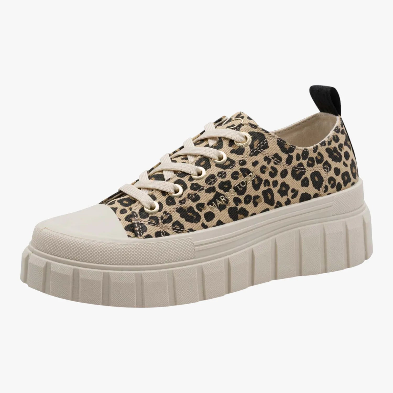 Marco Tozzi Leopard Platform Trainer with Removable Footbed