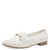 Front view of Marco Tozzi White Matte Loafer.
