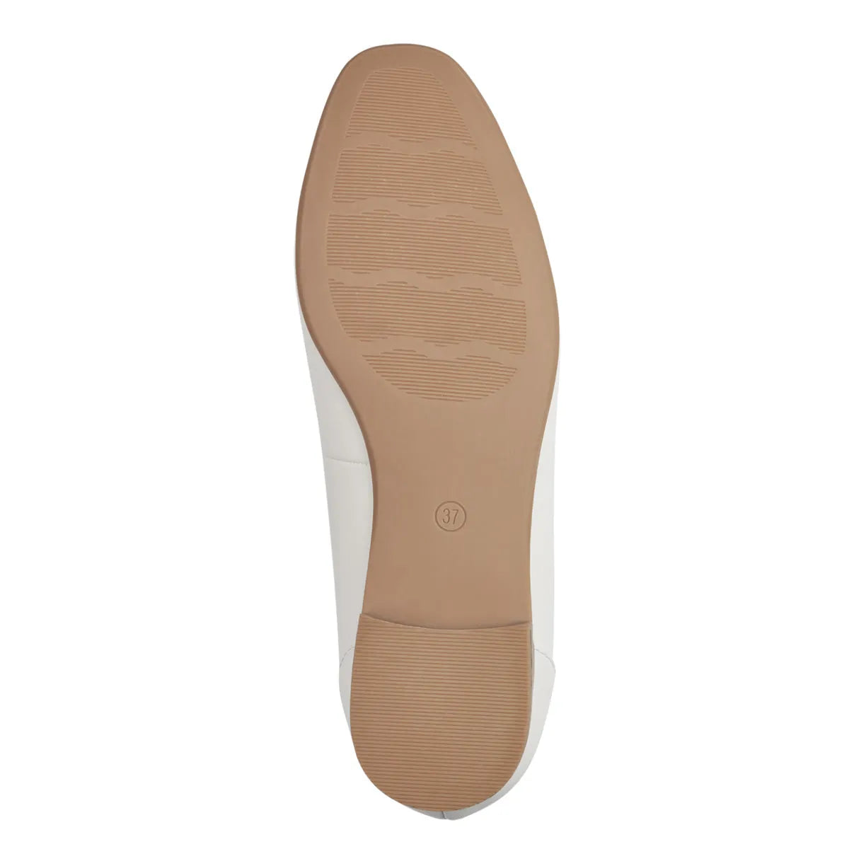 Marco Tozzi White Matte Loafer: Sleek Design with Gold Accent - Leavys Shoes