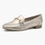 Marco Tozzi Platinum Gold Loafers – Vegan, Cushioned Comfort