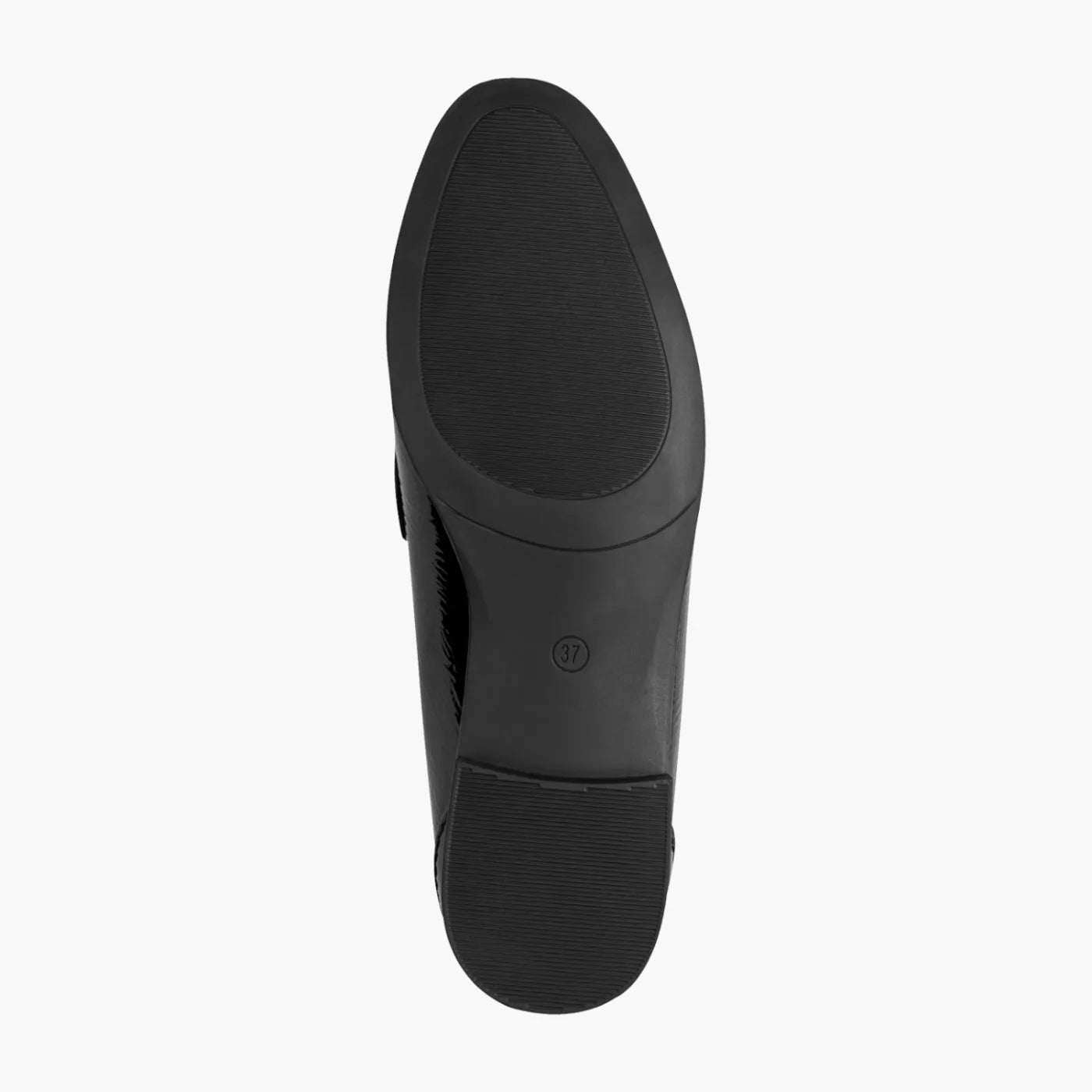 Marco Tozzi Black Patent Loafer with Horsebit Trim - Leavys Shoes