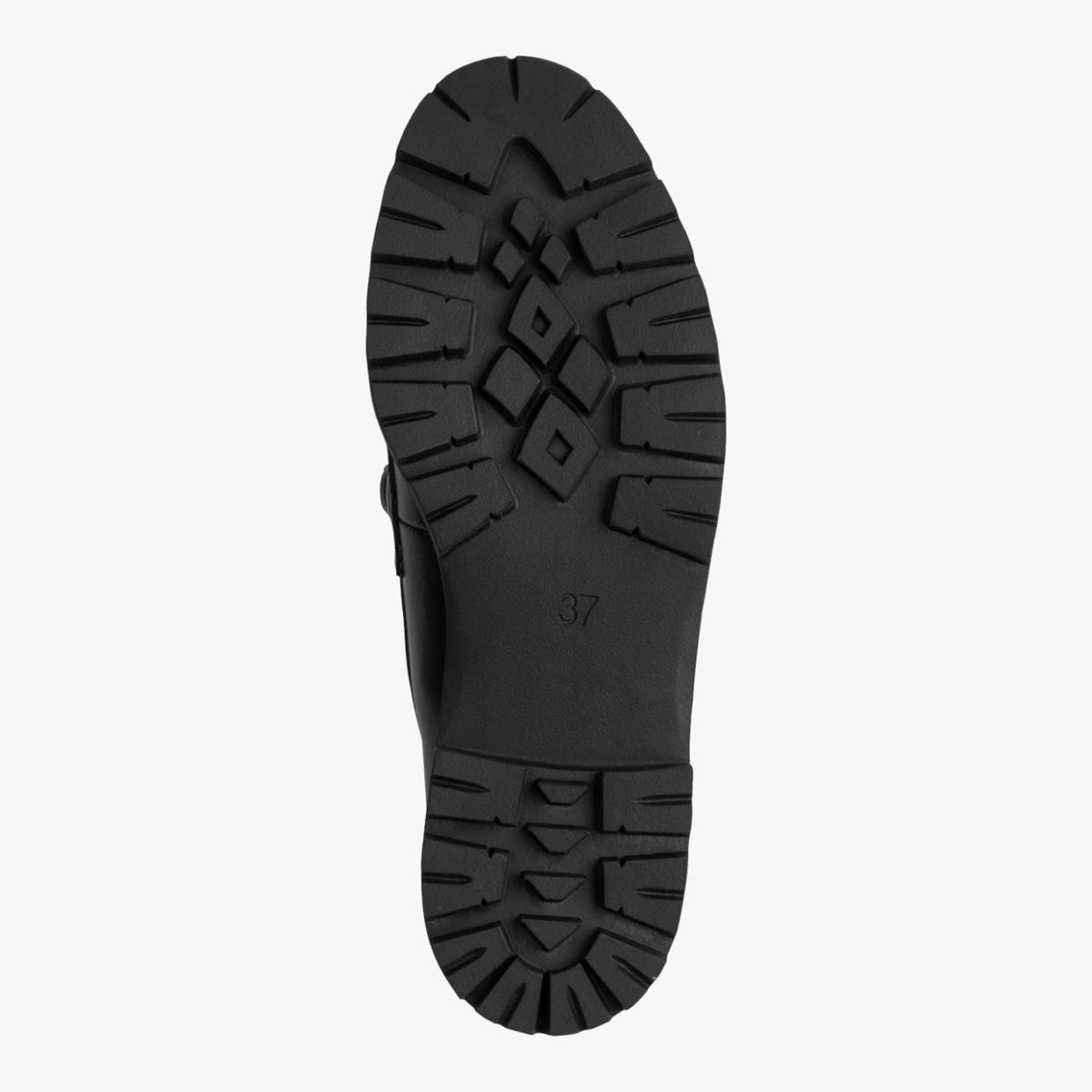 Marco Tozzi Black Chunky Metal-Trim Loafers