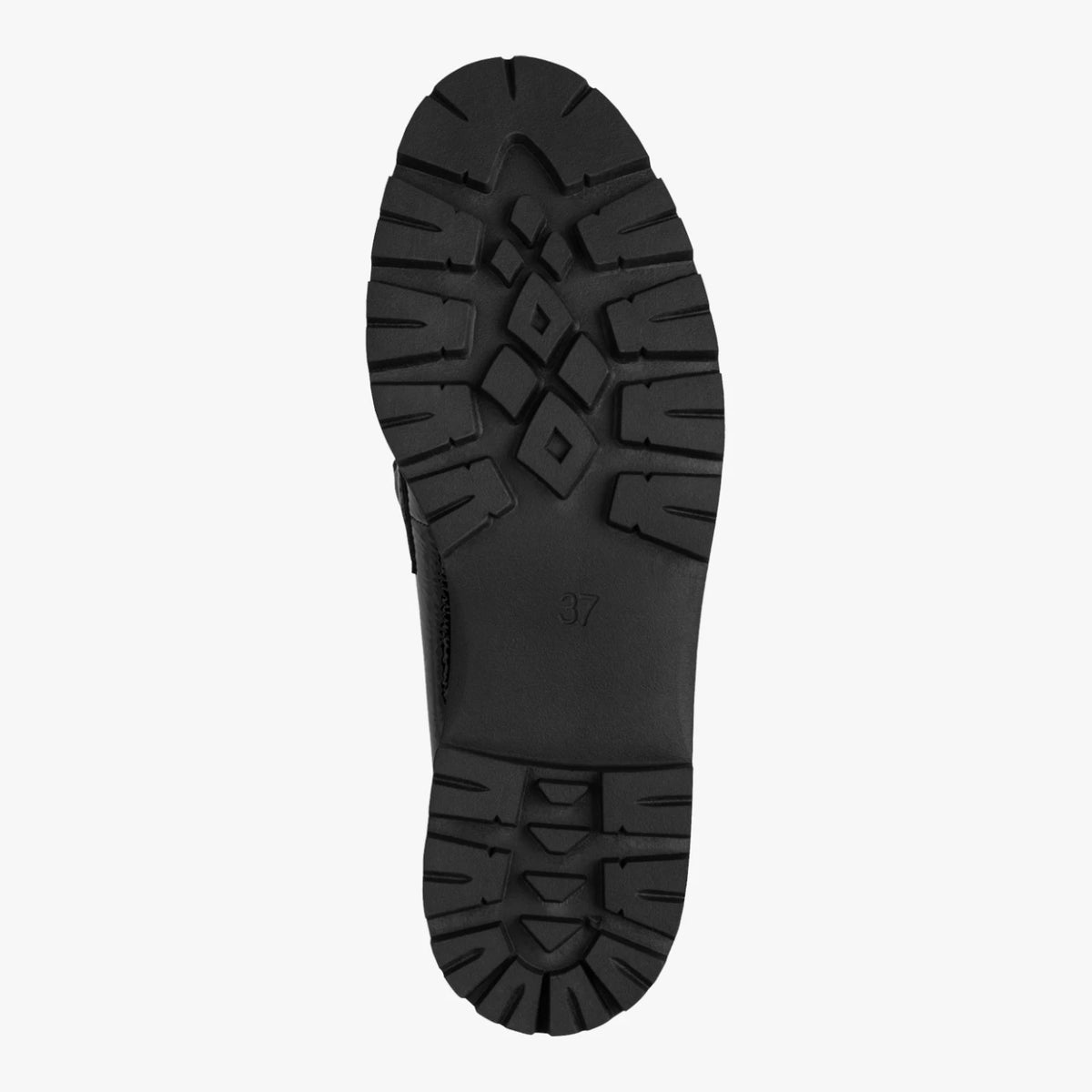 Marco Tozzi Black Patent Chunky Loafers