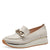 Marco Tozzi Cream Coloured Loafer with Gold Detail and Wedge Sole