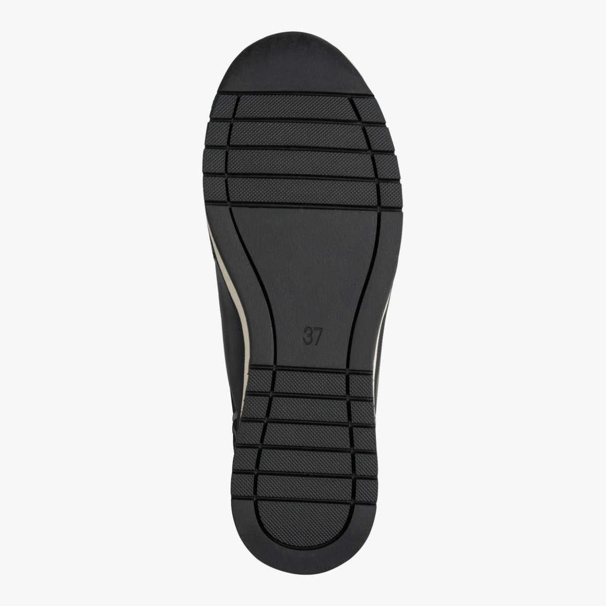 Marco Tozzi Black Leopard-Detail Wedge Trainers