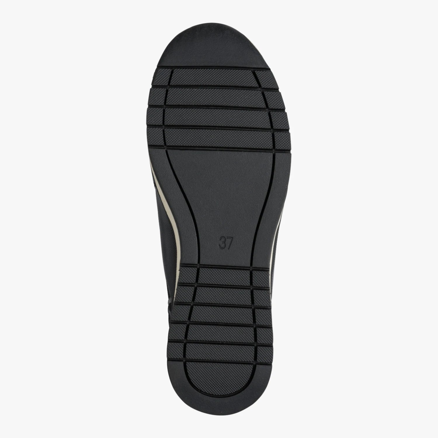 Marco Tozzi Black Leopard-Detail Wedge Trainers