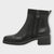 Marco Tozzi Black Ankle Boots with Block Heel and Side Zip - Leavys Shoes