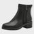 Marco Tozzi Black Ankle Boots with Block Heel and Side Zip