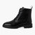 Marco Tozzi Black Leather Lace-Up Ankle Boot - Leavys Shoes