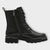 Marco Tozzi Black Lace-Up Boots with Chunky Sole and Side Zip