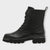 Marco Tozzi Black Lace-Up Boots with Chunky Sole and Side Zip