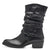 Front view of the Marco Tozzi Soft Crinkled Ankle Boot.