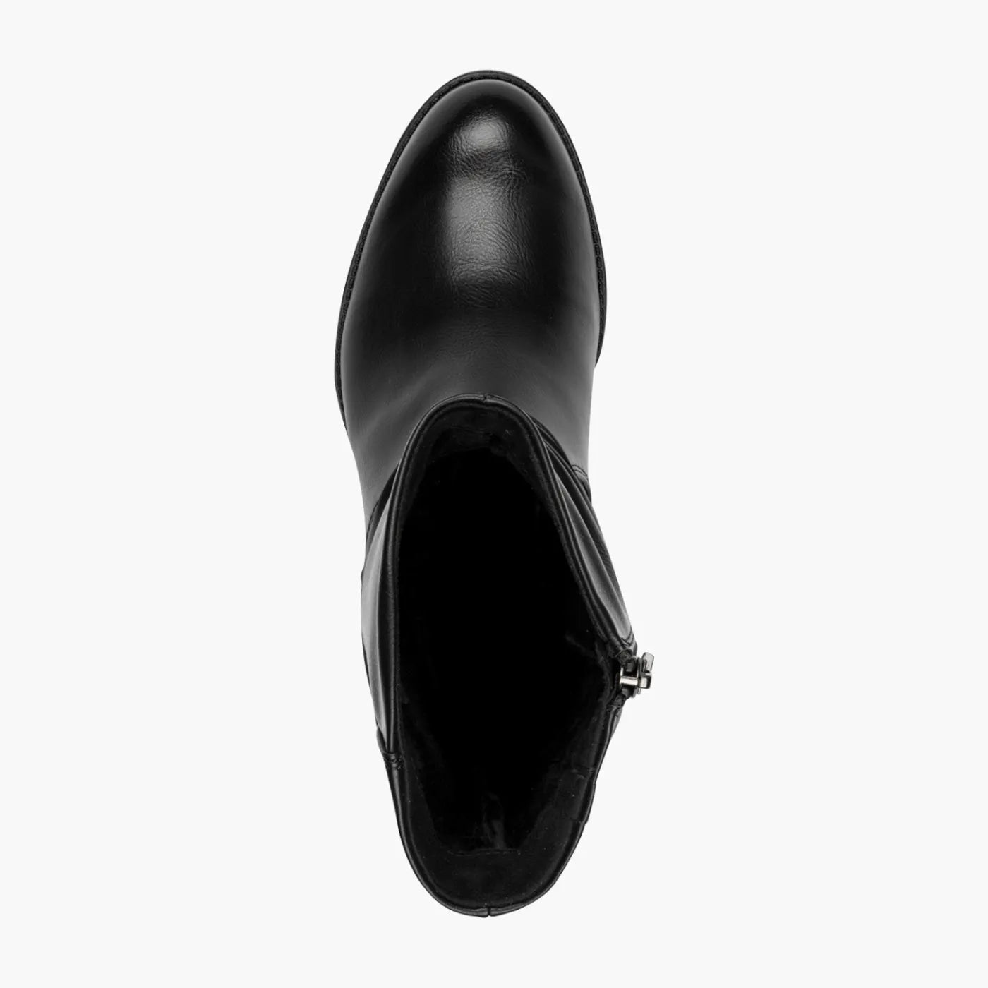 Marco Tozzi Black Mid-Calf Boots with Braided Strap - Leavys Shoes