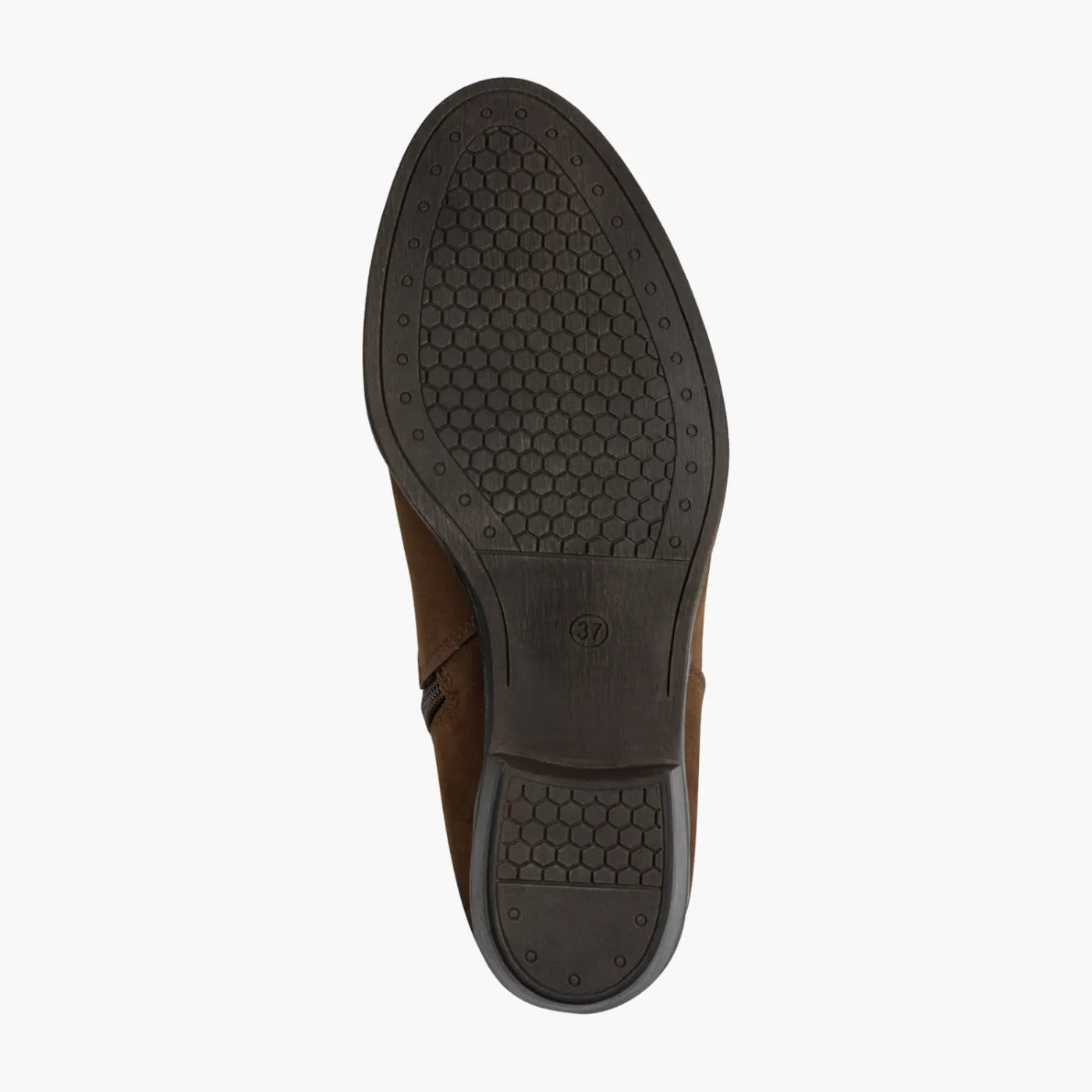 Marco Tozzi Brown Slouch Boots with Buckle Detail - Leavys Shoes