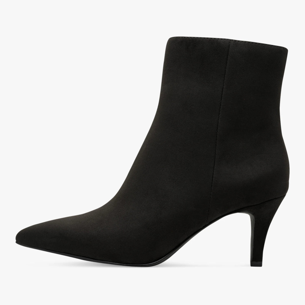 Marco Tozzi Black Pointed-Toe Ankle Boots