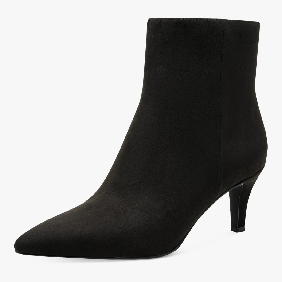 Marco Tozzi Black Pointed-Toe Ankle Boots