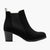 Marco Tozzi Black Heeled Chelsea Boot with Block Heel - Leavys Shoes