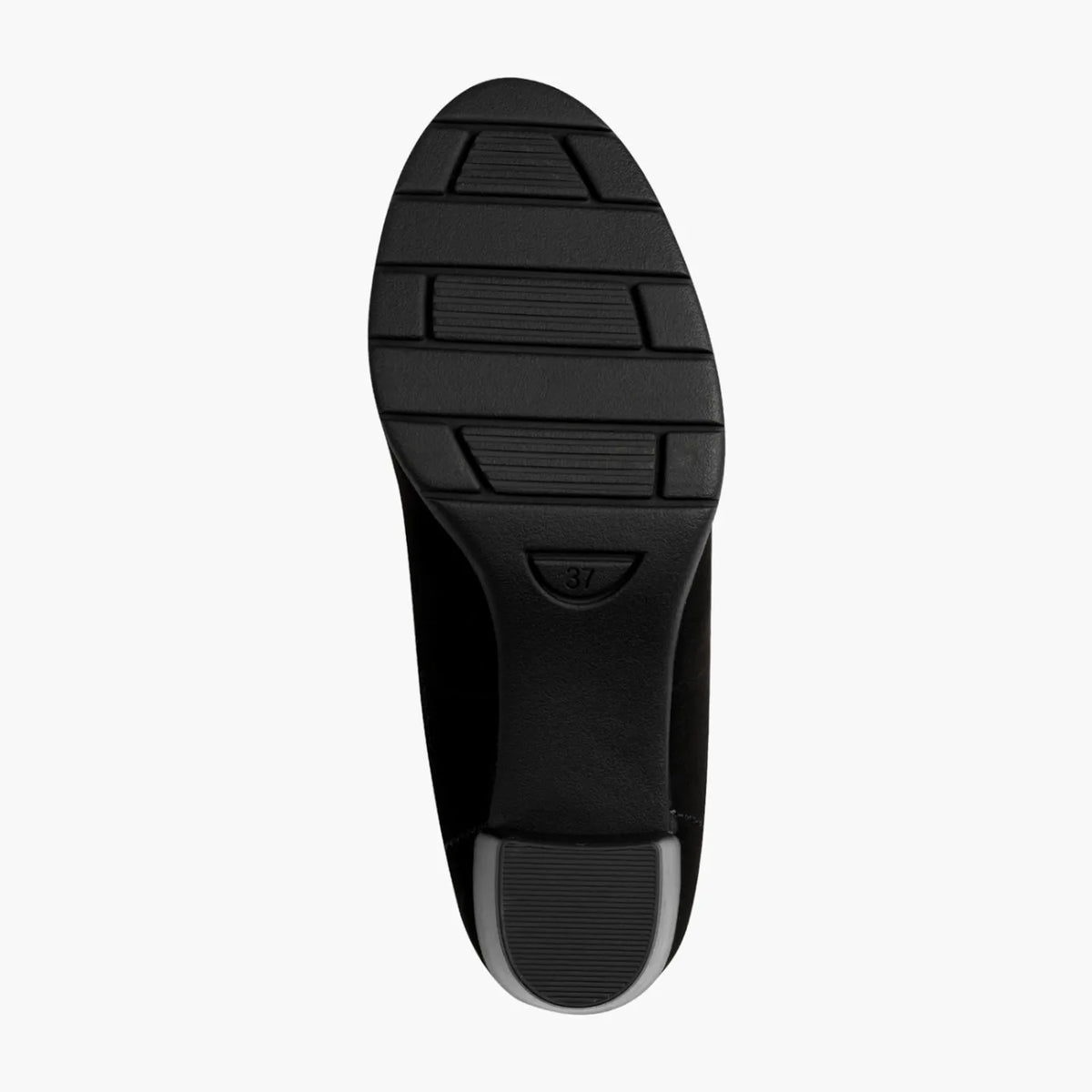 Marco Tozzi Black Heeled Chelsea Boot with Block Heel - Leavys Shoes