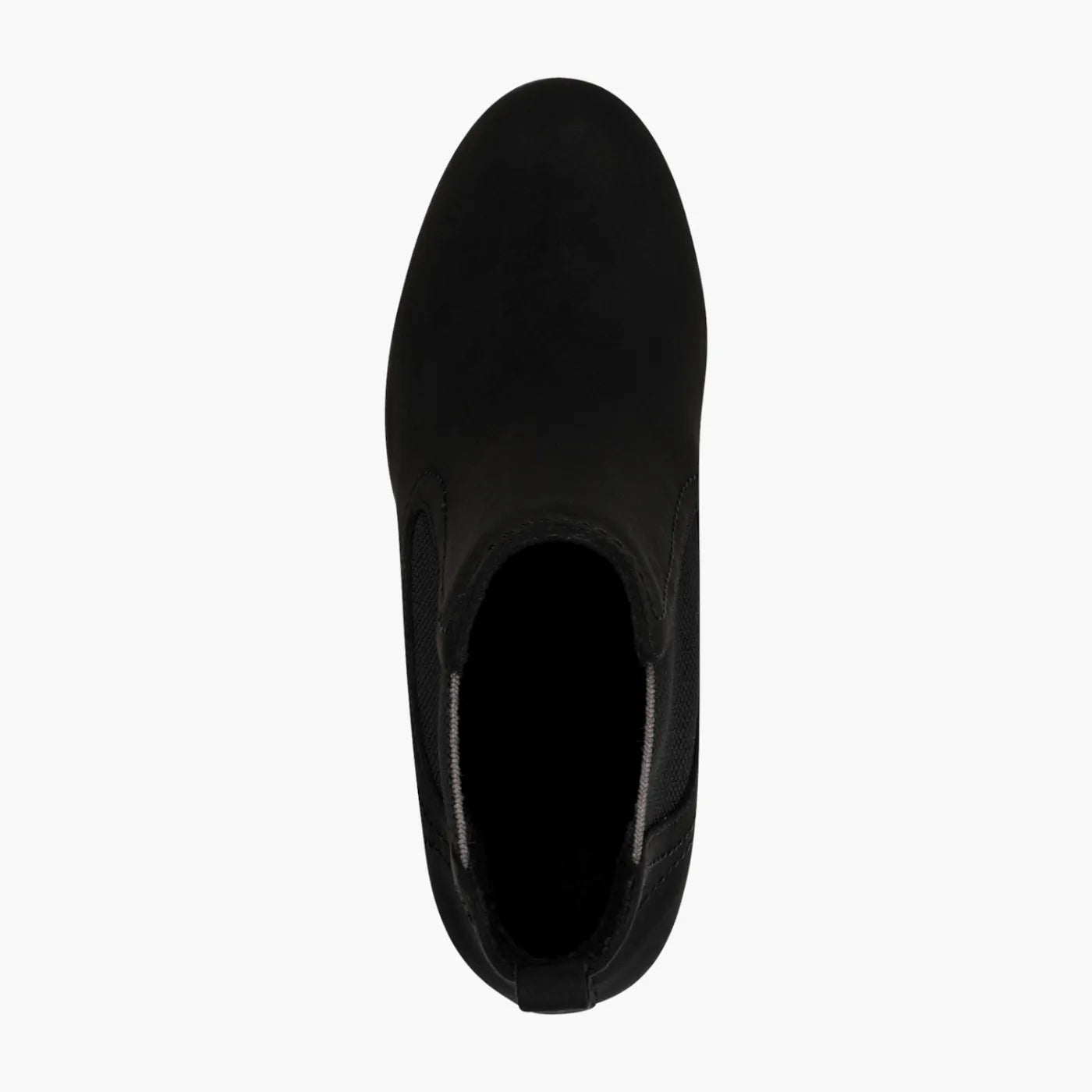 Marco Tozzi Black Heeled Chelsea Boot with Block Heel - Leavys Shoes