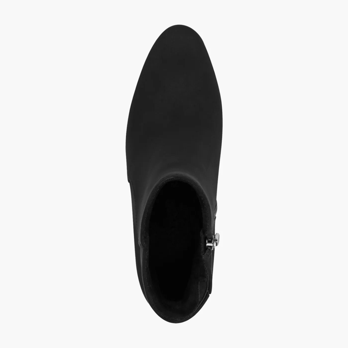 Marco Tozzi Black Ankle Boot with Block Heel & Zip - Leavys Shoes