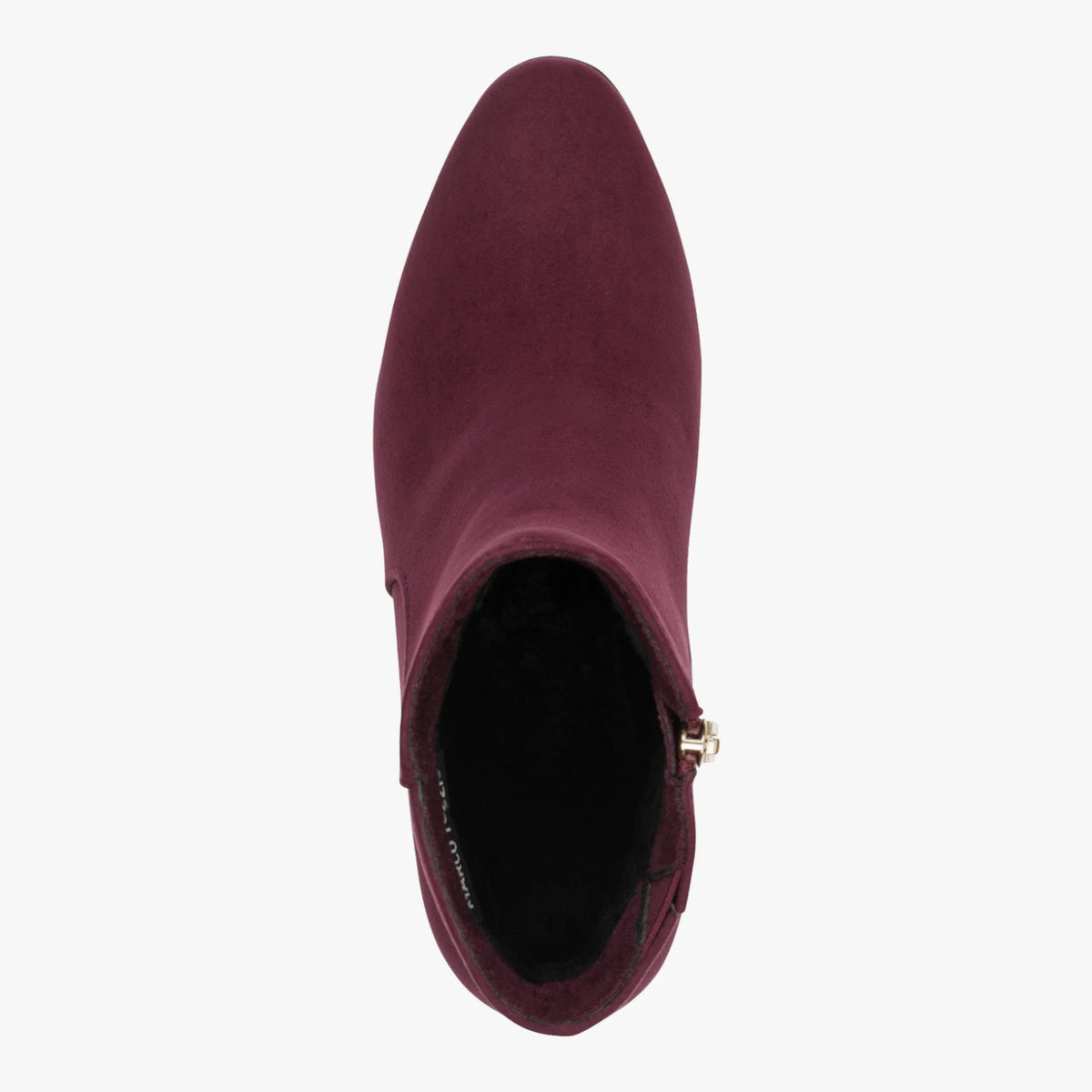 Marco Tozzi Mulberry Burgundy Suede-Effect Ankle Boots